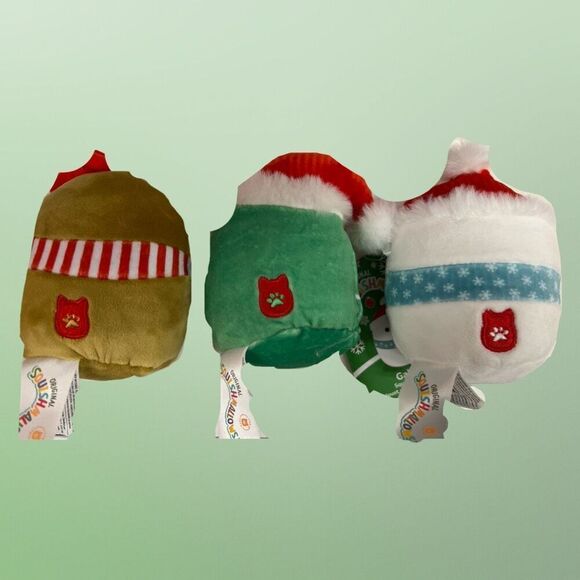 2023 Holiday Squeeky Plush Squishmallow Squad For Dogs Gilindo Carol & Gina - Picture 5 of 5